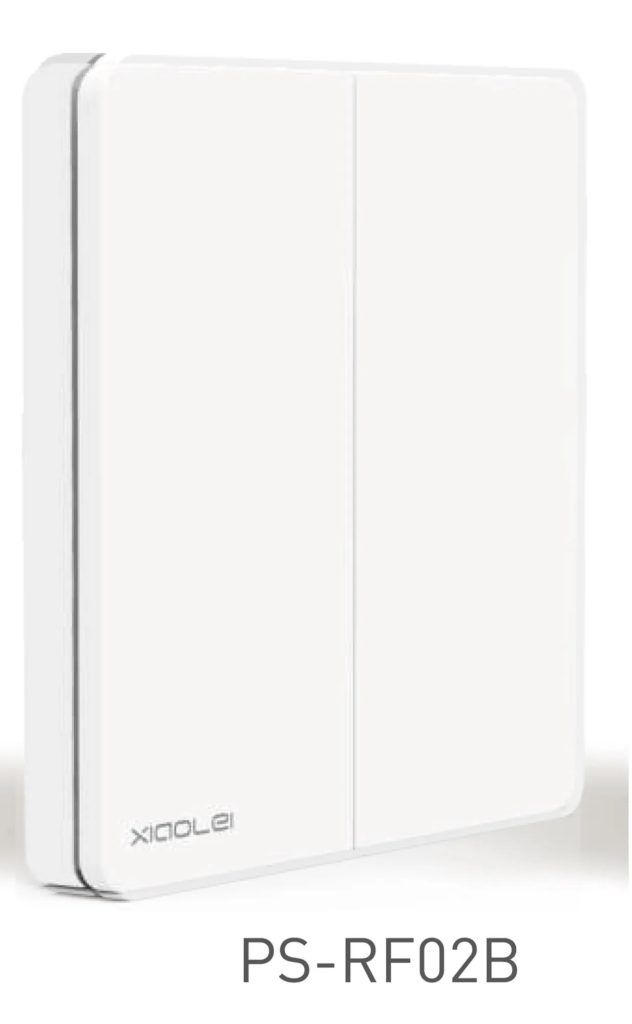 PS-RF02B  Wireless Push switch 2 channel , 3Vdc battery, RF2.4GHz protocol, Programmable keys, Switch Dimming, IP20.